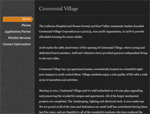 Tablet Screenshot of centennialvillage.org